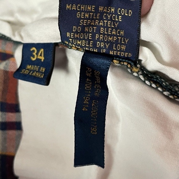 Ralph Lauren Shorts India Madras Men Size 34 Classic Fit 9” Plaid Cotton… - Picture 8 of 8